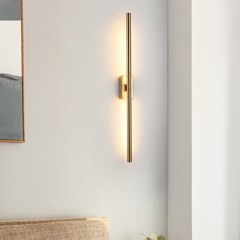 1 Light Linear Wall Mounted Lamps Modern Style Metal Wall Sconce Lights