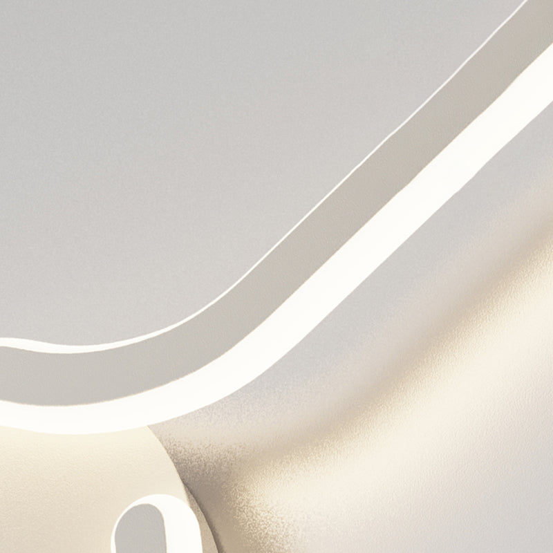 Linear Shape Metal Wall Sconce Modern Single Light Wall Mount Lighting