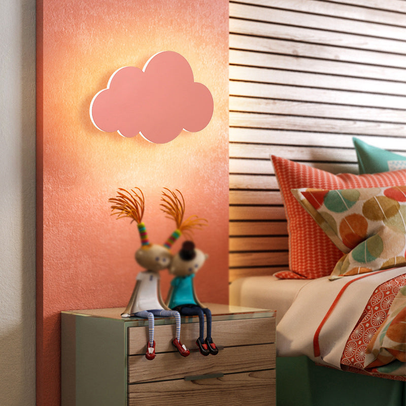 Metal Cloud Sconce Lights Modern Style 1 Light Wall Lighting Fixtures