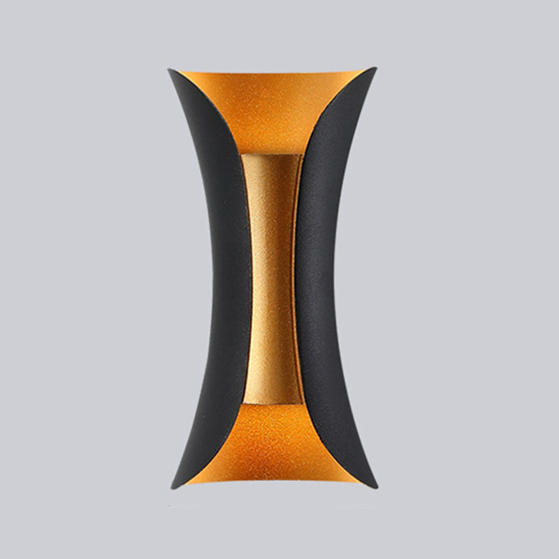 Luci di applique in metallo, stile moderno a 2 luci rondella da parete