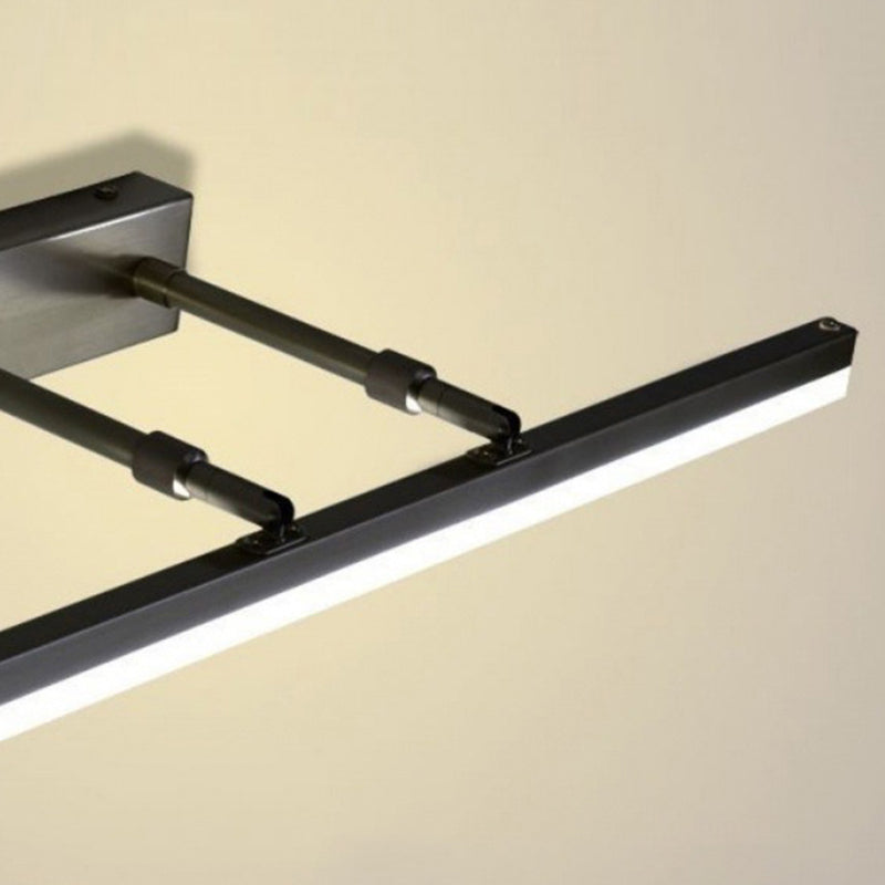 Modern Style Linear Wall Mounted Lamps Metal 1 Light LED Mirror Lights
