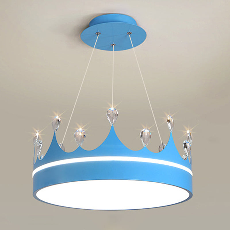 Crown Shape Hanging Lamp Modern Style LED Pendant Lamp for Bedroom