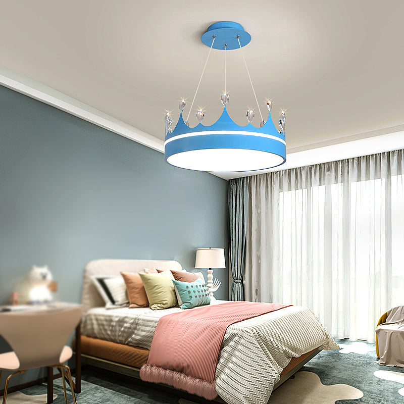 Crown Shape Hanging Lamp Modern Style LED Pendant Lamp for Bedroom