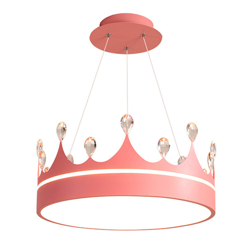 Kronenformhängelampe moderne LED -Anhängerlampe für Schlafzimmer