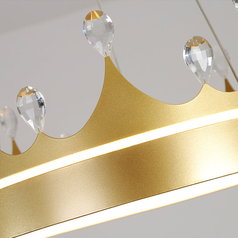 Kronenformhängelampe moderne LED -Anhängerlampe für Schlafzimmer