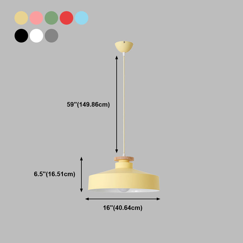 Couvre-pote Shape Hanging Lighting Modern Style Metal 1 Light Hanging Lamping for Dining Room