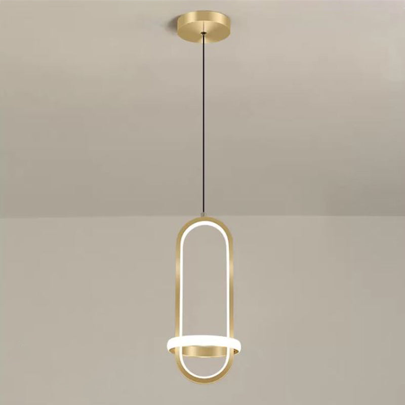 1 Géométrie légère suspendue pendante de style moderne Éclairage suspendu pour le salon