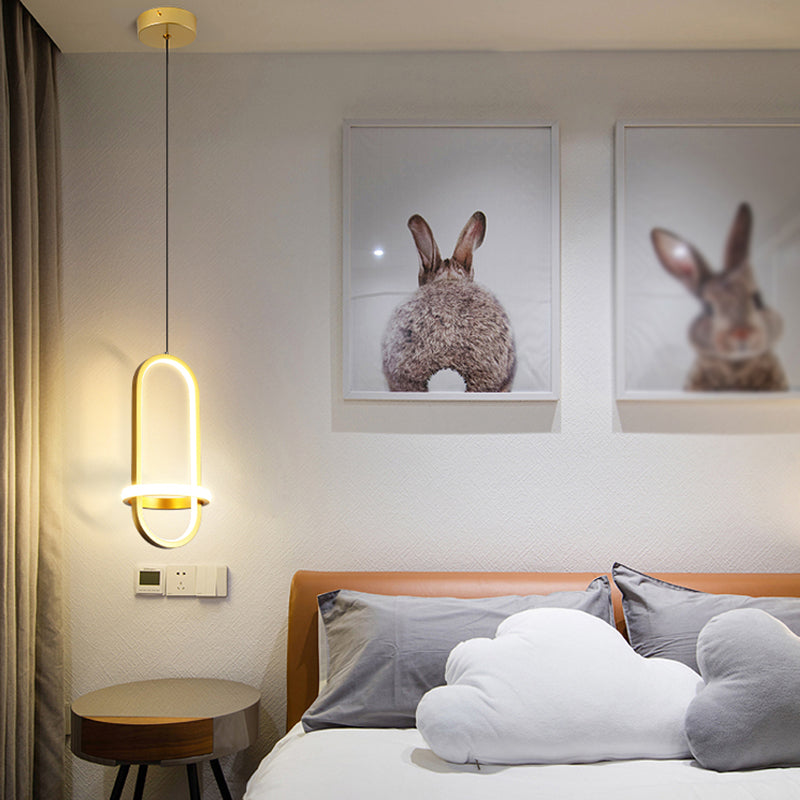 1 Géométrie légère suspendue pendante de style moderne Éclairage suspendu pour le salon