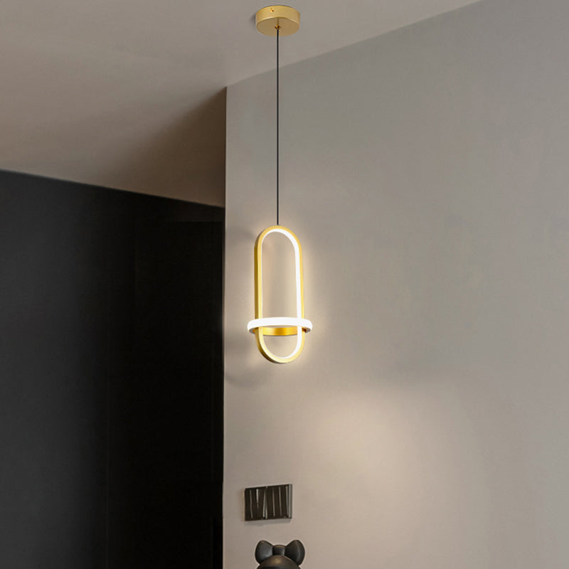 1 Géométrie légère suspendue pendante de style moderne Éclairage suspendu pour le salon