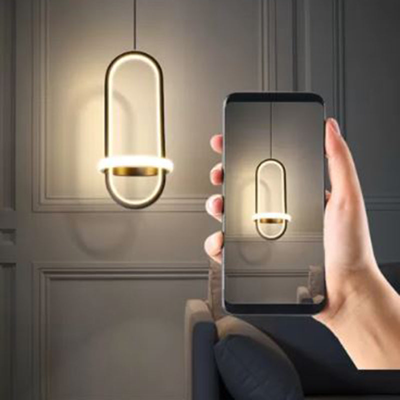 1 Géométrie légère suspendue pendante de style moderne Éclairage suspendu pour le salon