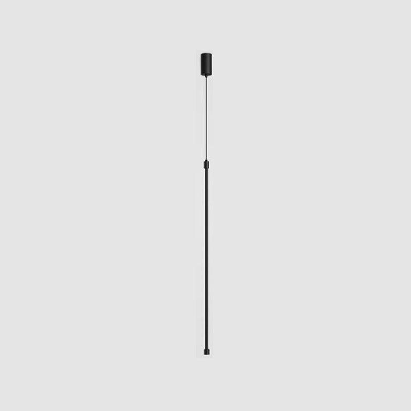 1 Light Linear Hanging Pendant Modern Style Metal Hanging Lighting for Bedside