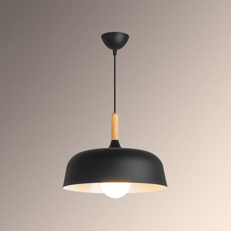 Cercle 1-Light Plafond Pendant Light Light Aluminium Lampe suspendue pour salle à manger