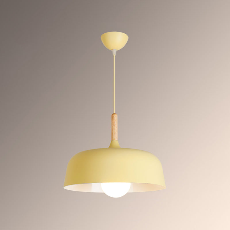 Cercle 1-Light Plafond Pendant Light Light Aluminium Lampe suspendue pour salle à manger