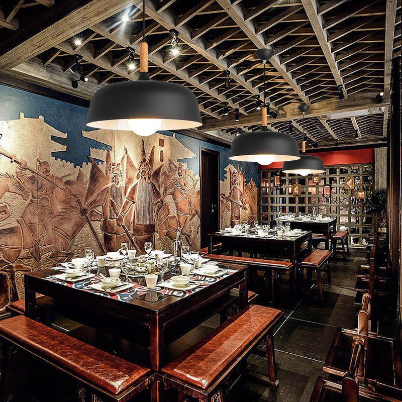 Cercle 1-Light Plafond Pendant Light Light Aluminium Lampe suspendue pour salle à manger