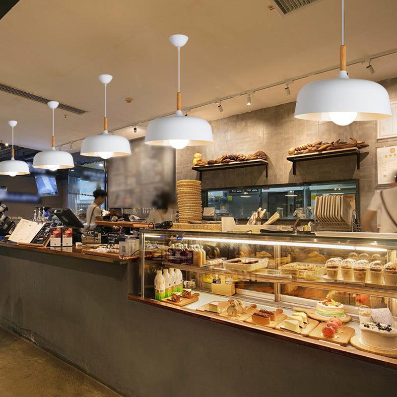 Cercle 1-Light Plafond Pendant Light Light Aluminium Lampe suspendue pour salle à manger