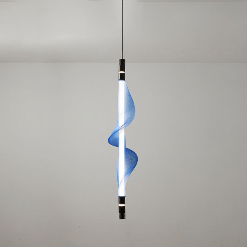 Acrylique linéaire éclairage suspendu moderne style 1 tête suspendue à la tête pour chambre à coucher