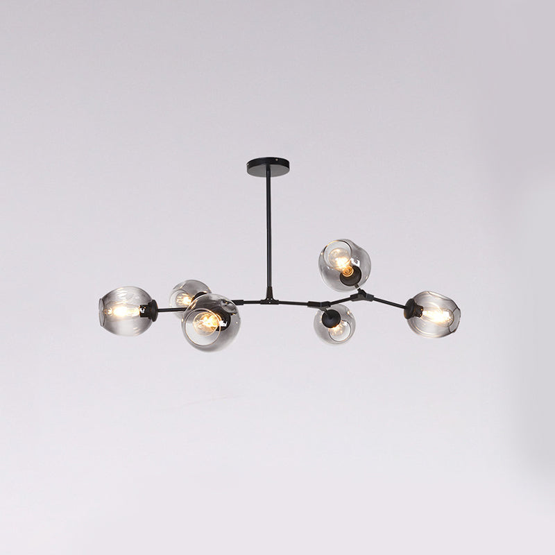 Nordic Modo Glass Chandelier Living Room Adjustable Hanging Light Fixture