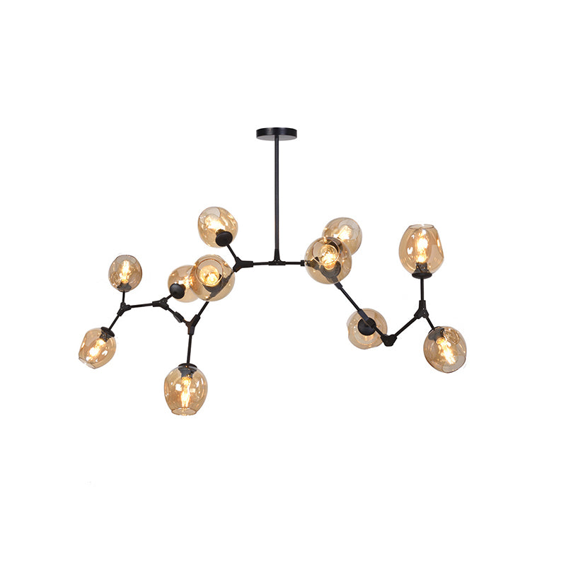 Nordic Modo Glass Chandelier Living Room Adjustable Hanging Light Fixture