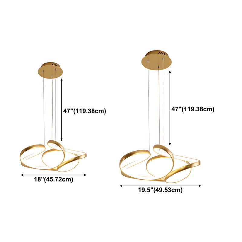 Lámpara de lámpara LED de lámpara de lámpara de onda de metal