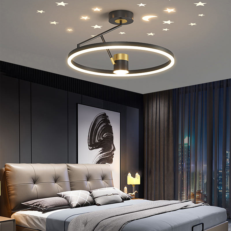 Contemporary Simple Chandelier Light Fixtures Led Hanging Chandelier for Bedroom