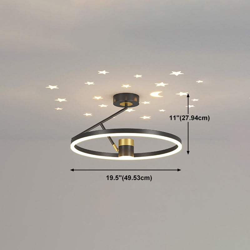 Contemporary Simple Chandelier Light Fixtures Led Hanging Chandelier for Bedroom