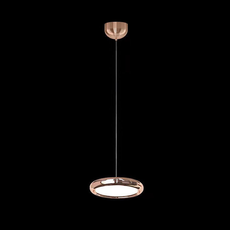 Simplicité Suspension à LED circulaire lampe à manger en métal