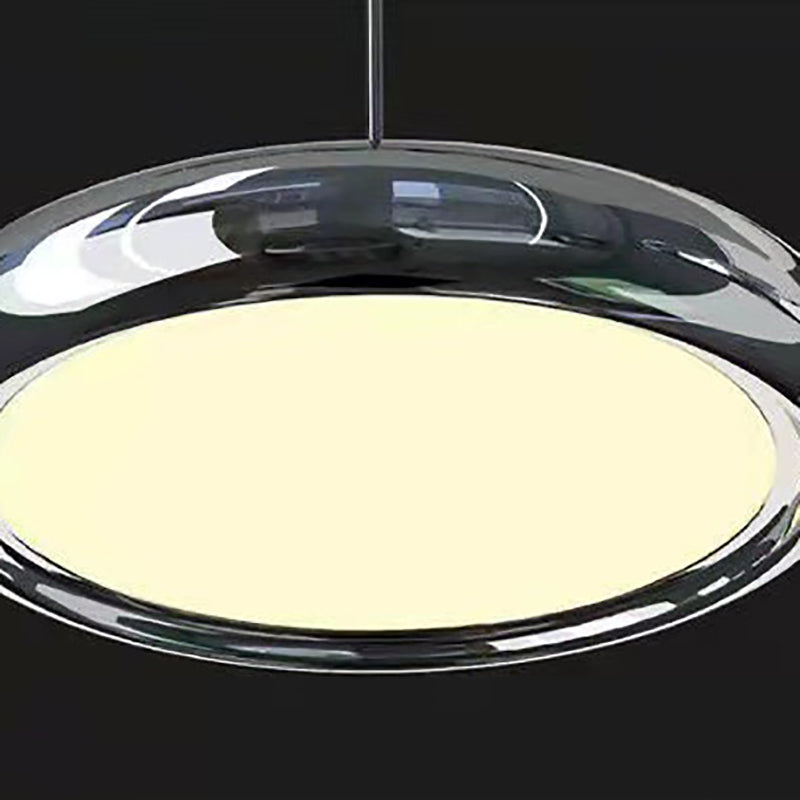 Simplicité Suspension à LED circulaire lampe à manger en métal