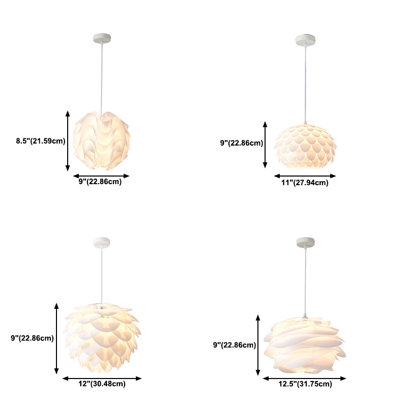 Floral Shape Pendante Light Aymat Minimaliste 1 lampe à chute de la lumière pour chambre à coucher