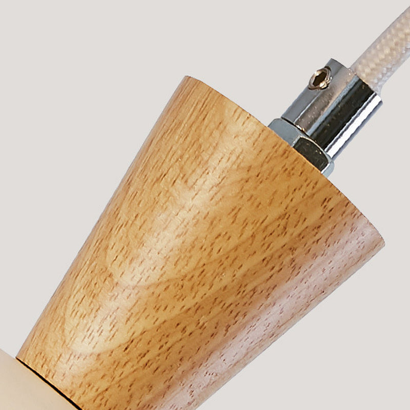 Saucer Pendant lampe en bois nordique suspendu pour salle à manger