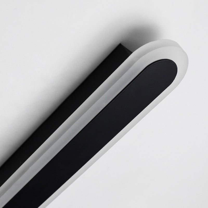 Strip Shape Wall Sconce Contemporary Wall Mounted Light Fixture for Sitting Room