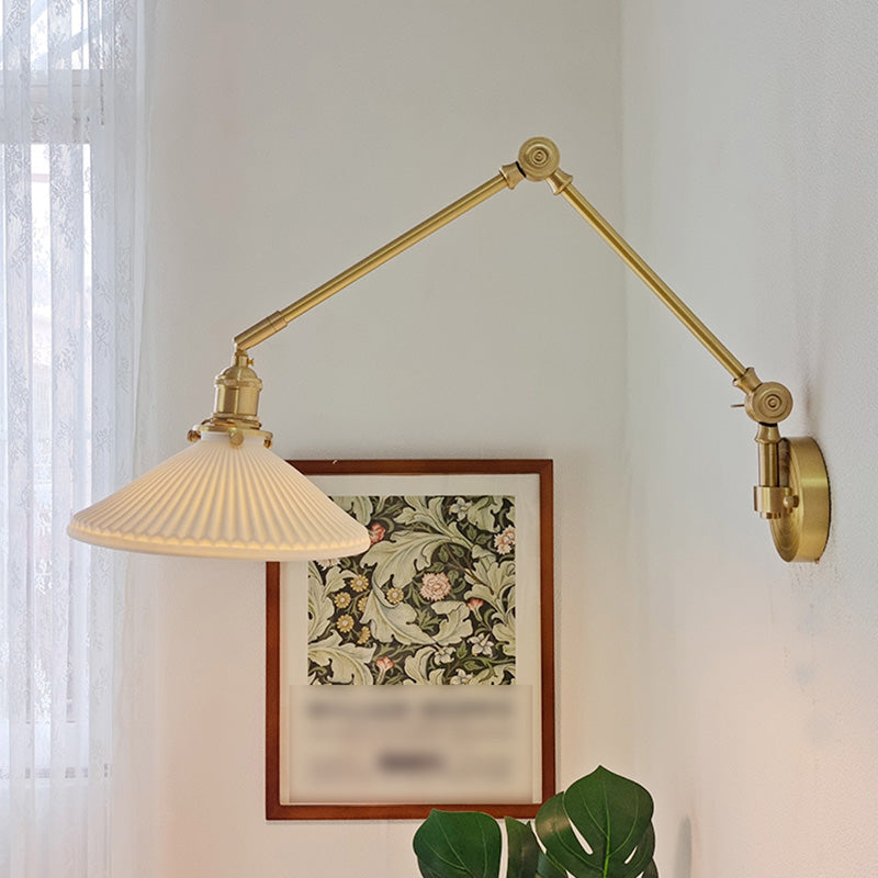 Modern Adjustable Wall Sconce One Head Wall Mounted Light Fixture for Living Room