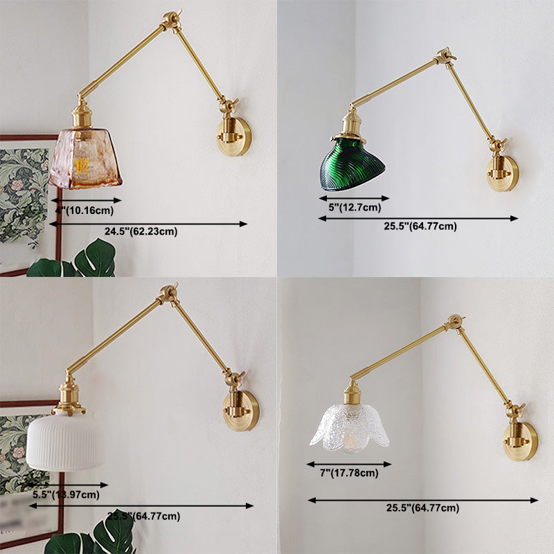 Modern Adjustable Wall Sconce One Head Wall Mounted Light Fixture for Living Room