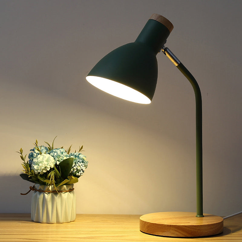 Dome Shape Table Lamp Macaron Simplicity Style Metal Bedroom Table Light for Bedroom