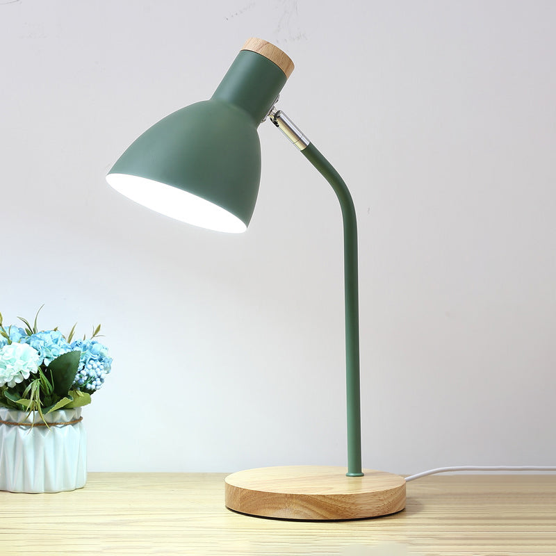 Dome Shape Table Lamp Macaron Simplicity Style Metal Bedroom Table Light for Bedroom