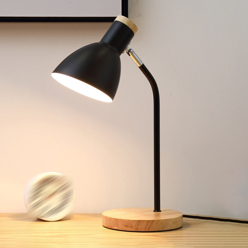 Dome Shape Table Lamp Macaron Simplicity Style Metal Bedroom Table Light for Bedroom