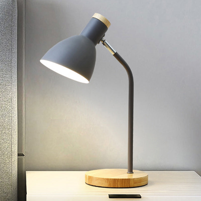 Dome Shape Table Lamp Macaron Simplicity Style Metal Bedroom Table Light for Bedroom