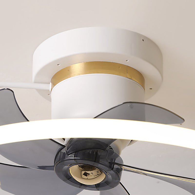 Lampada a ventola del soffitto a LED Luce a soffitto a filo metallico in metallo per la camera da letto