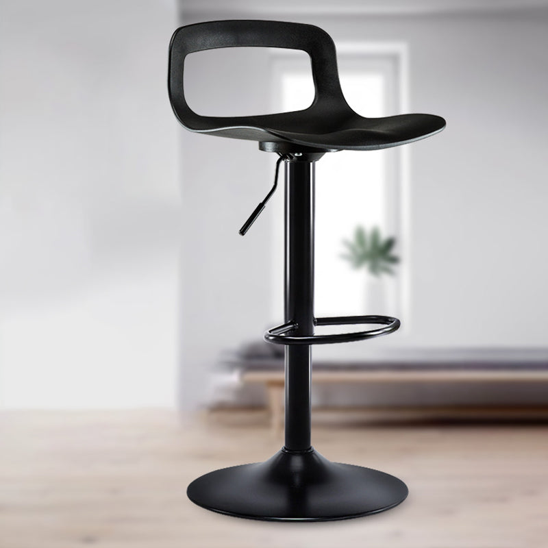 Industrial Style Bar-stool PP Seat with Swivel for Kitchen Bar