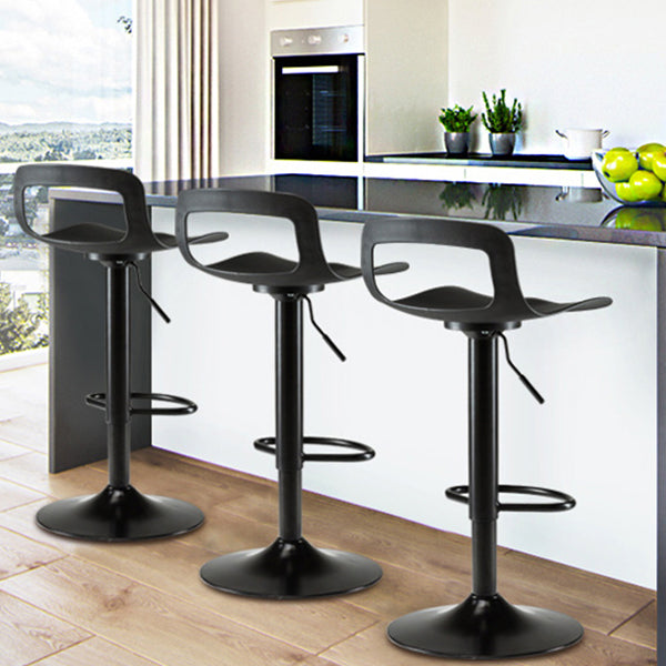 Industrial Style Bar-stool PP Seat with Swivel for Kitchen Bar