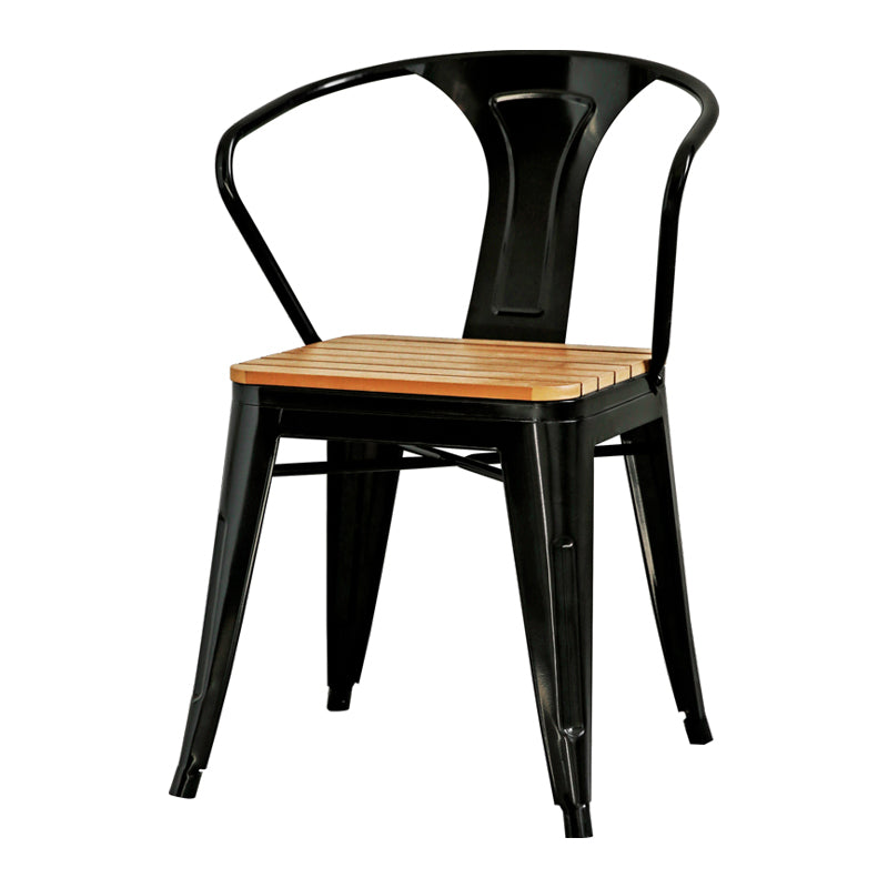 1/3/5 PCS Metal Industrial Dinette Ensemble avec ensemble de restauration en bois fabriqué