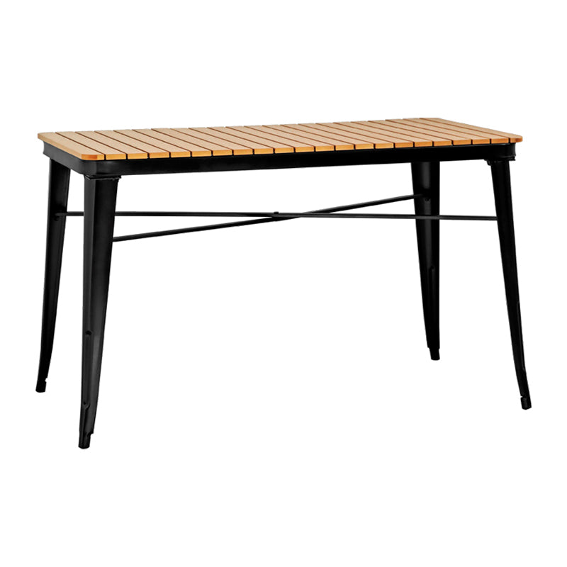 1/3/5 PCS Metal Industrial Dinette Ensemble avec ensemble de restauration en bois fabriqué