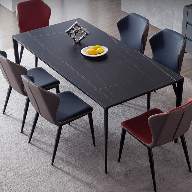 Rectangle Dining Site Table Simplicity Style Stone Furniture with 4-foot
