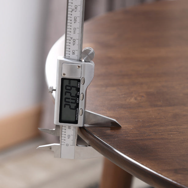 Round Rubberwood vaste houten eettafel eenvoud stijl eetkamercollectie