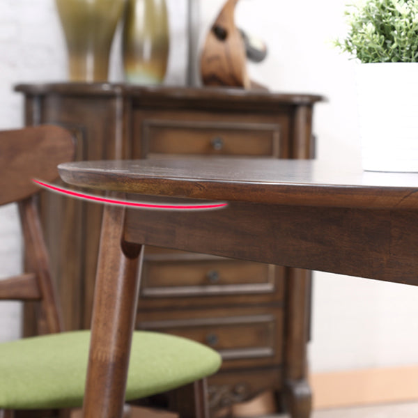Round Rubberwood vaste houten eettafel eenvoud stijl eetkamercollectie