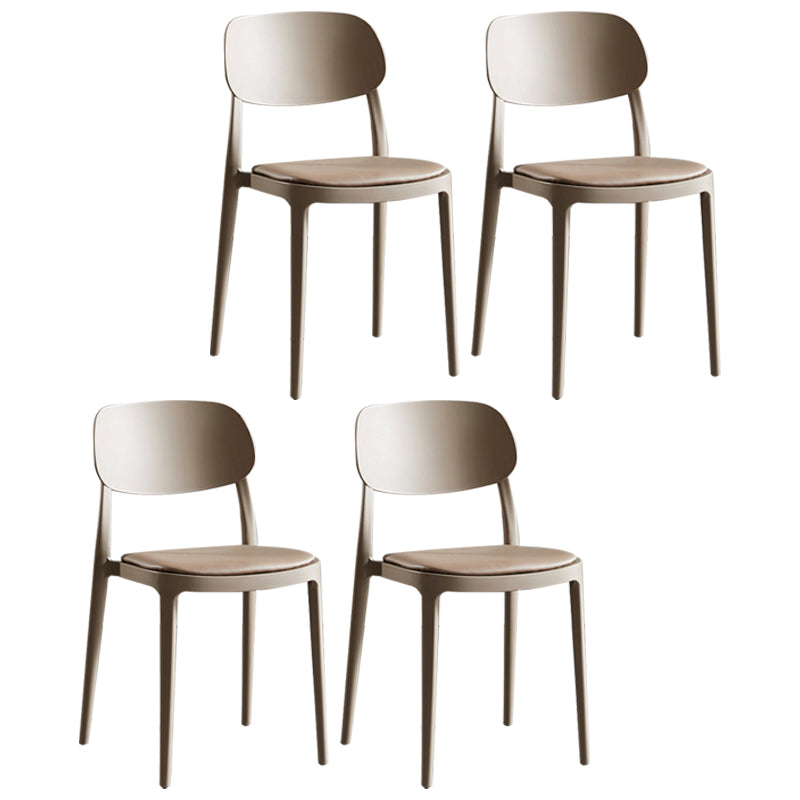 Contemporary Dining and Accent Chairs Indoor-Outdoor Open Back Dining Chair
