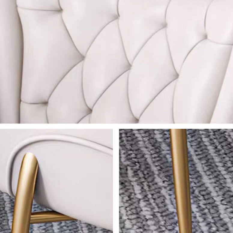 El comedor del metal de Glam preside el sillón lateral tapizado para el uso del restaurante
