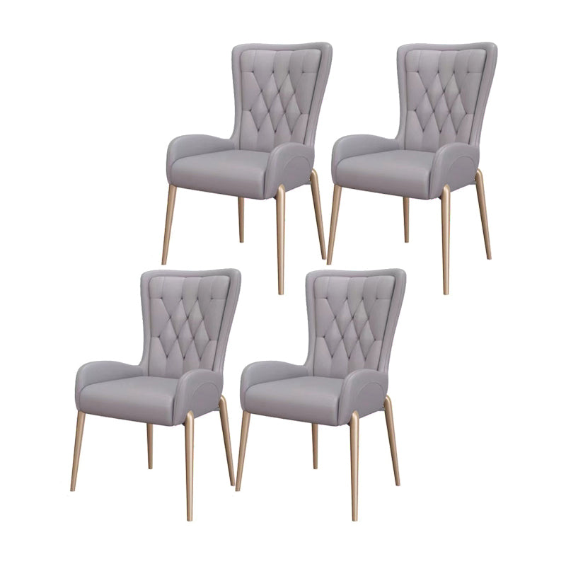 El comedor del metal de Glam preside el sillón lateral tapizado para el uso del restaurante