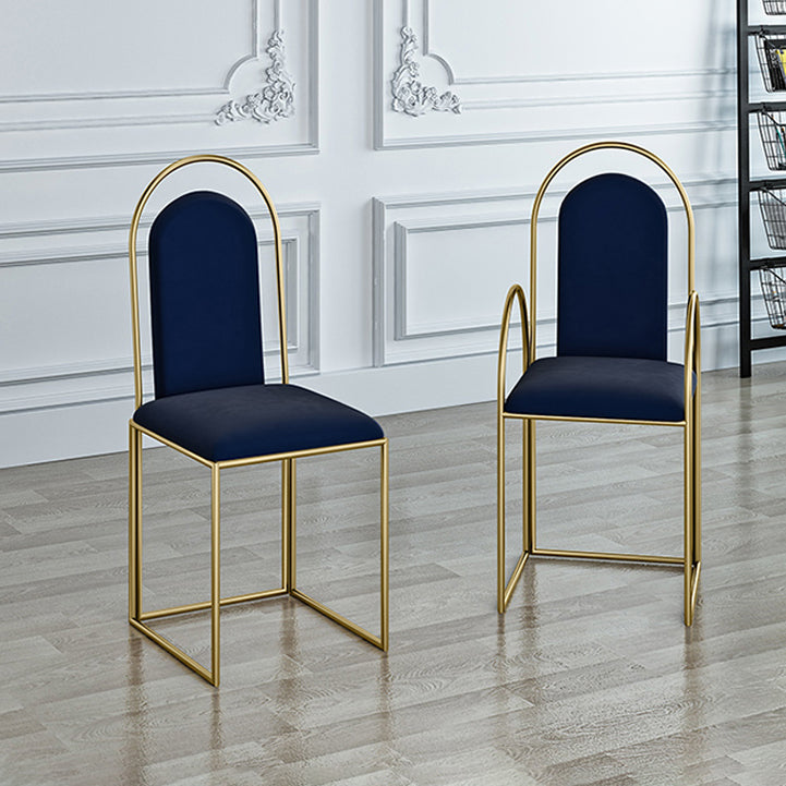El comedor del metal de Glam preside el sillón lateral tapizado para el uso en el hogar