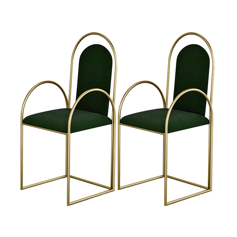 El comedor del metal de Glam preside el sillón lateral tapizado para el uso en el hogar