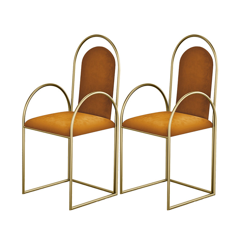 El comedor del metal de Glam preside el sillón lateral tapizado para el uso en el hogar